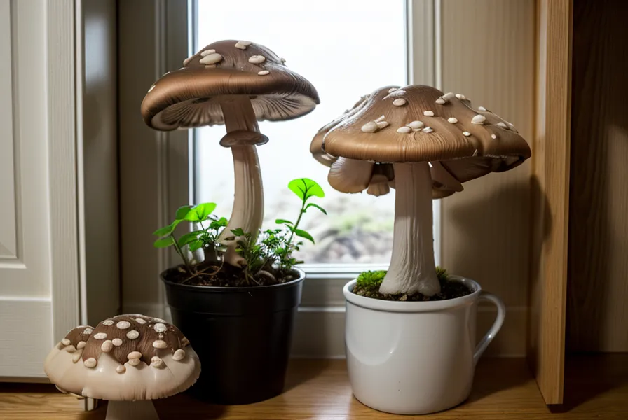 Placard de cultivo casero con gírgolas sanas gracias a una mejor ventilación
