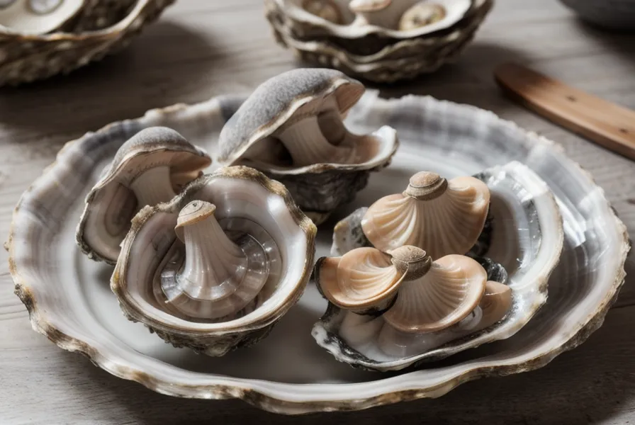 Cosecha de gírgolas gourmet recién cortadas junto a un mate, cultivo de hongos casero en departamento