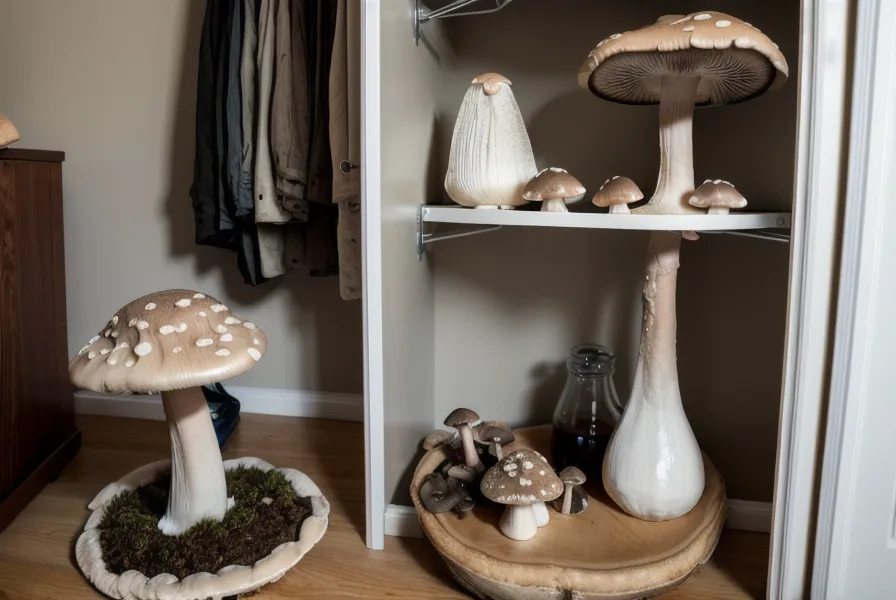 Ventana abierta en un departamento de Rosario para bajar la temperatura del cultivo de shiitake